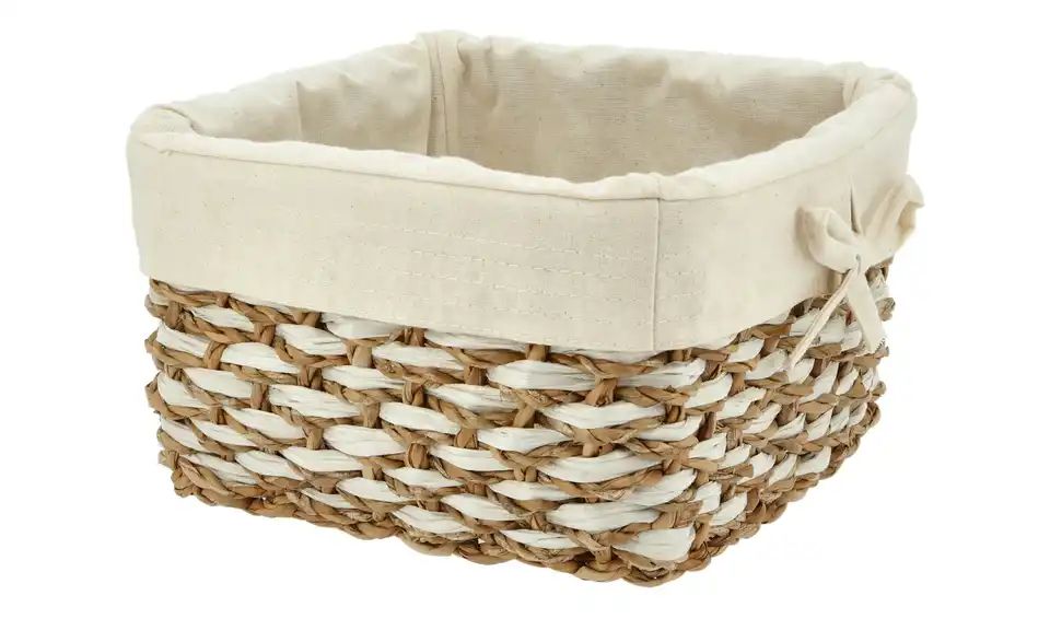 Aufbewahrungskorb mit Stoffeinsatz | 21 cm | Höffner