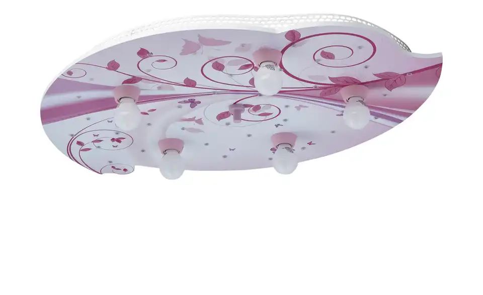 Deckenleuchte 4+1, rosa | Möbel Höffner