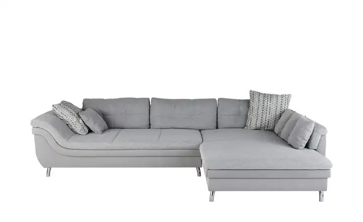 Ecksofa grau Mikrofaser Minou Grau, rechts