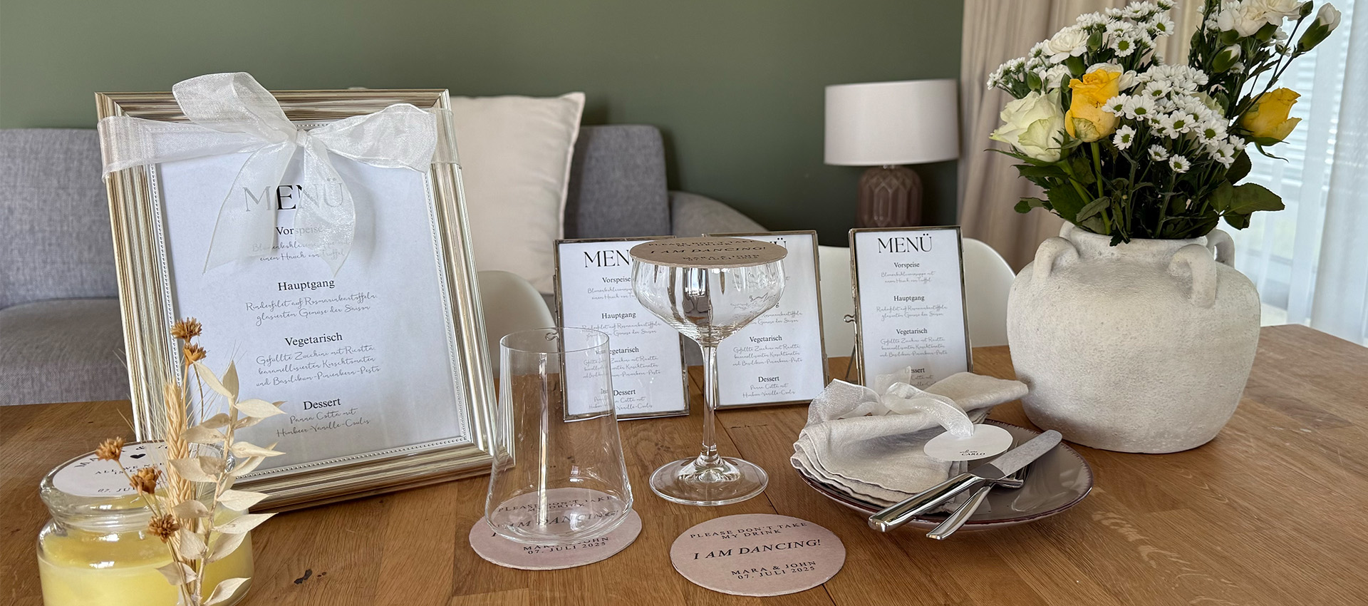 DIY-Ideen für die Hochzeitstischdeko