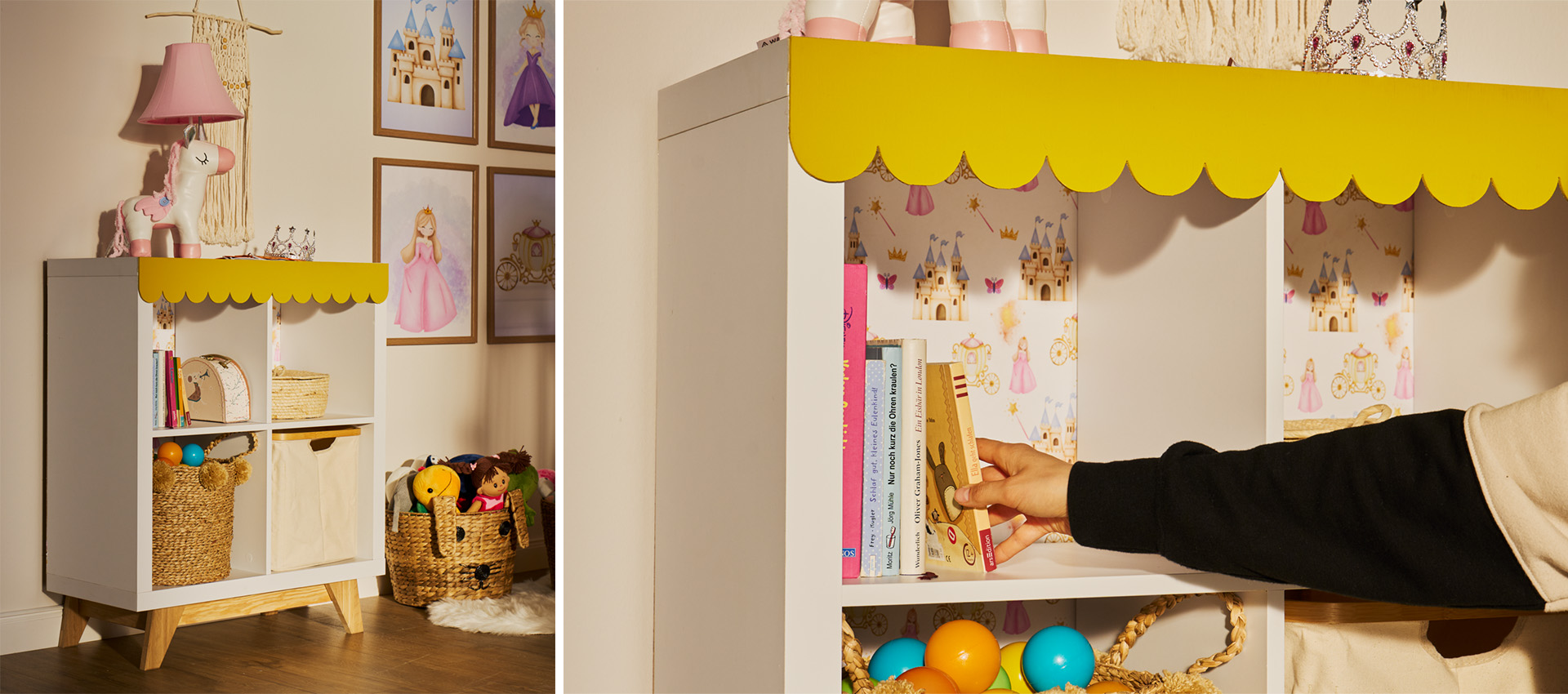 Makeover Regal im Prinzessinen-Stil für das Kinderzimmer