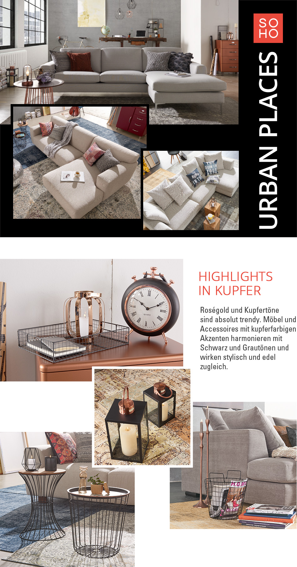 eXpress Katalog Urban Places mit SOHO Möbel Höffner