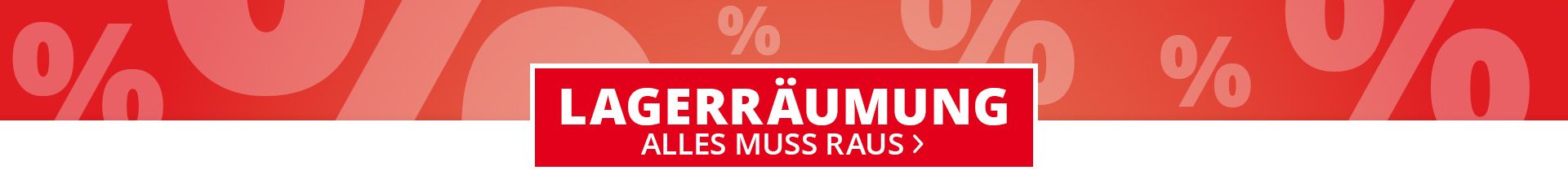 Lagerräumung - Alles muss raus!