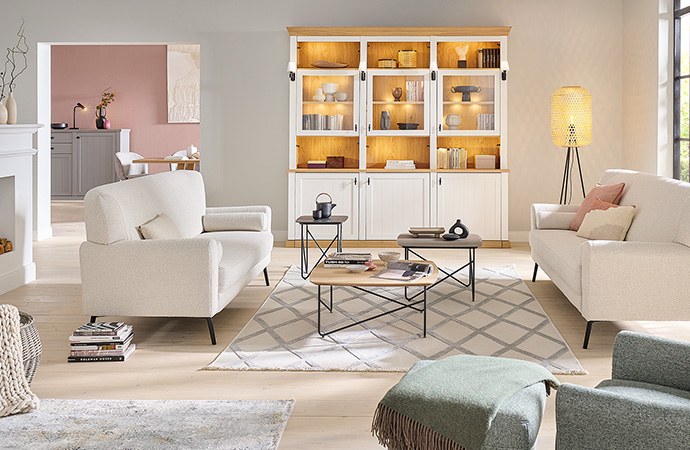 Wohnzimmer aus der SCHÖNER WOHNEN-Kollektion