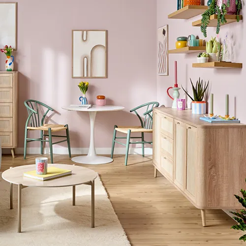 Frühlingsdeko im Wohnzimmer Wohnidee