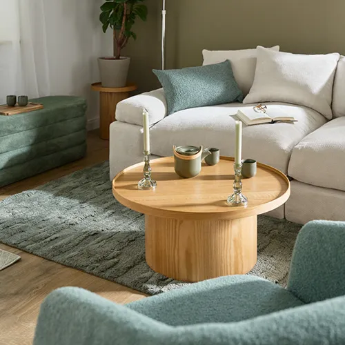 Wohnzimmer im Khaki-Coded Trend