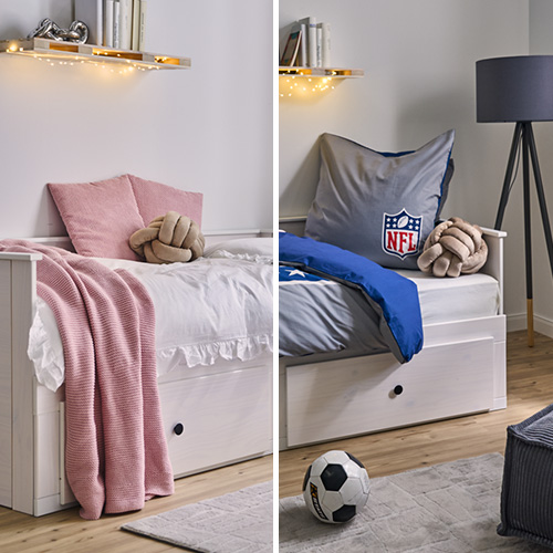 Jugendzimmer in zwei Styles