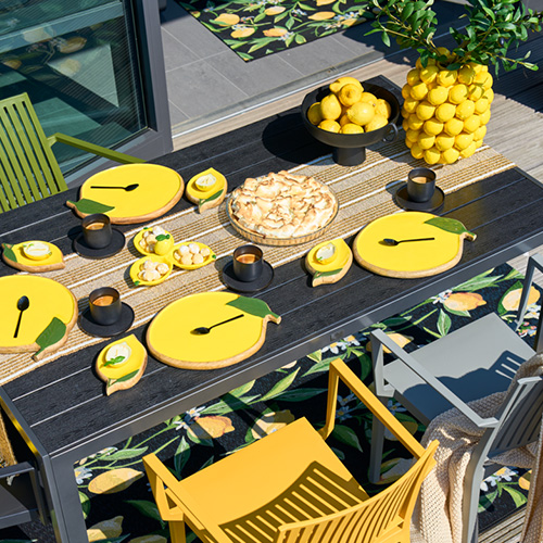 Zitronen Tablesetting
