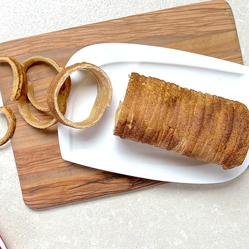 Baumstriezel aus dem Backofen