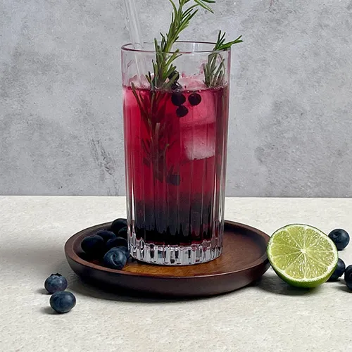 Alkoholfreier Blueberry Fizz