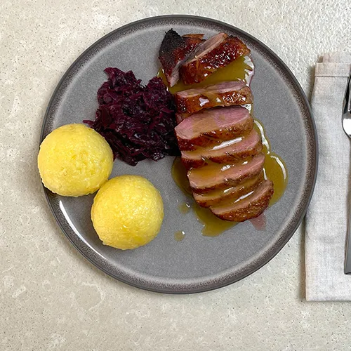 Entenbrust aus dem Airfryer mit Orangensauce