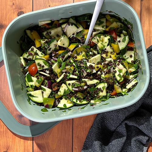 Schneller Linsensalat