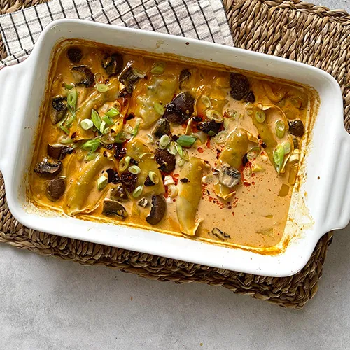 Vegane Ofen-Dumplings