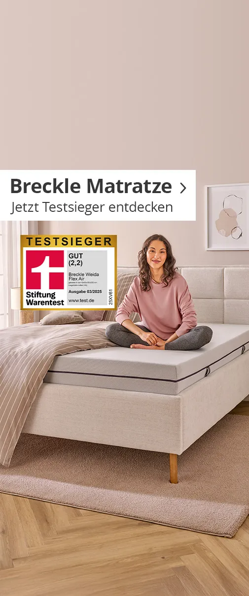 Breckle Matratze - Jetzt Testsieger entdecken. Matratze Flex Air für 189€.