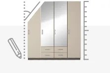 Schrank mit Maßleiste und Stiftsymbol