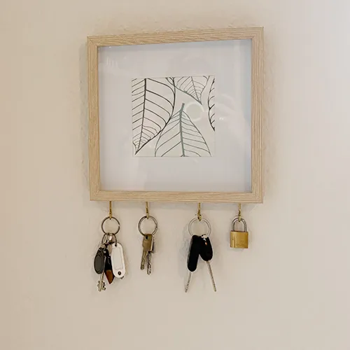 Bilderrahmen mit Schlüsselhalter - DIY