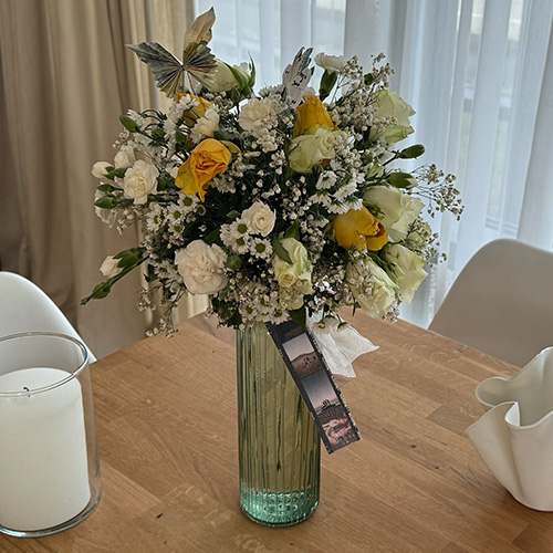 Hochzeitsgeschenk Flaschenstrauß