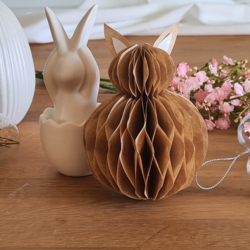 Waben-Osterhase aus Kaffeefiltern