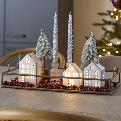 Leuchtende Weihnachtsdekorationen