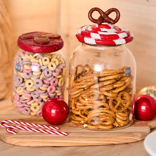 DIY Weihnachtliche Aufbewahrungsgläser