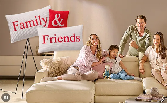 Family & Friends. KI-generiertes Bild.