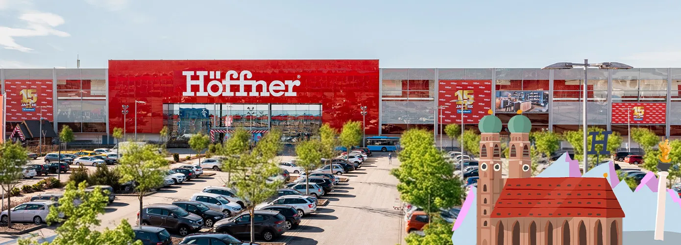 Außenansicht Höffner Filiale München Freiham