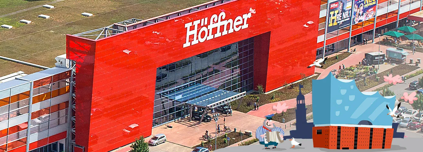 Außenansicht Höffner Möbelhaus Hamburg Barsbüttel