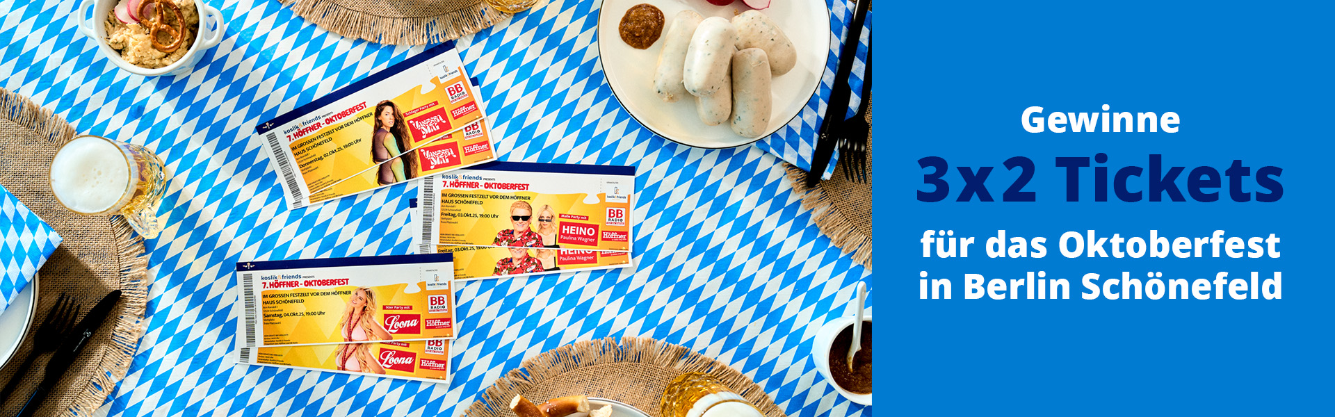 Gewinne 3x2 Tickets für das Oktoberfest in Berlin Schönefeld