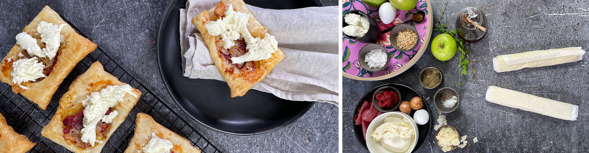 Upside-Down-Blätterteigschnitten