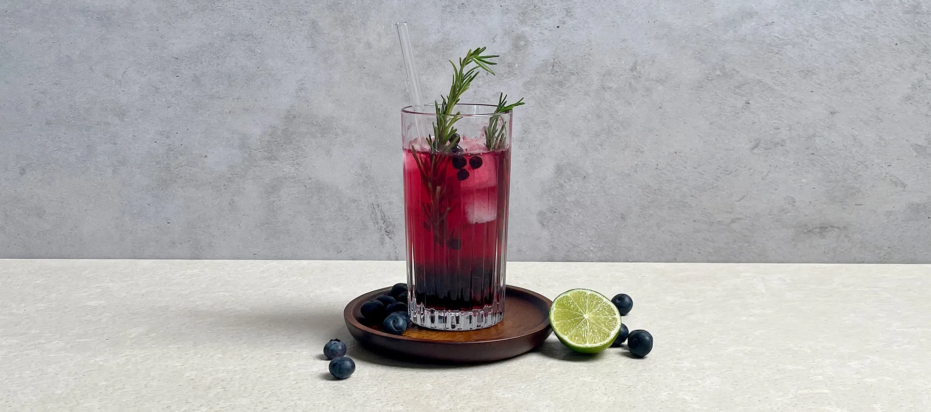 Alkoholfreier Blueberry Fizz