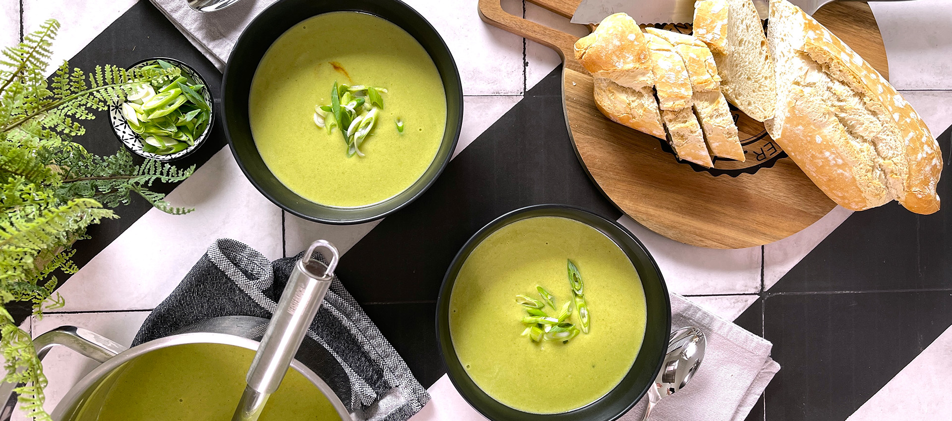 Proteinreiche Brokkolisuppe