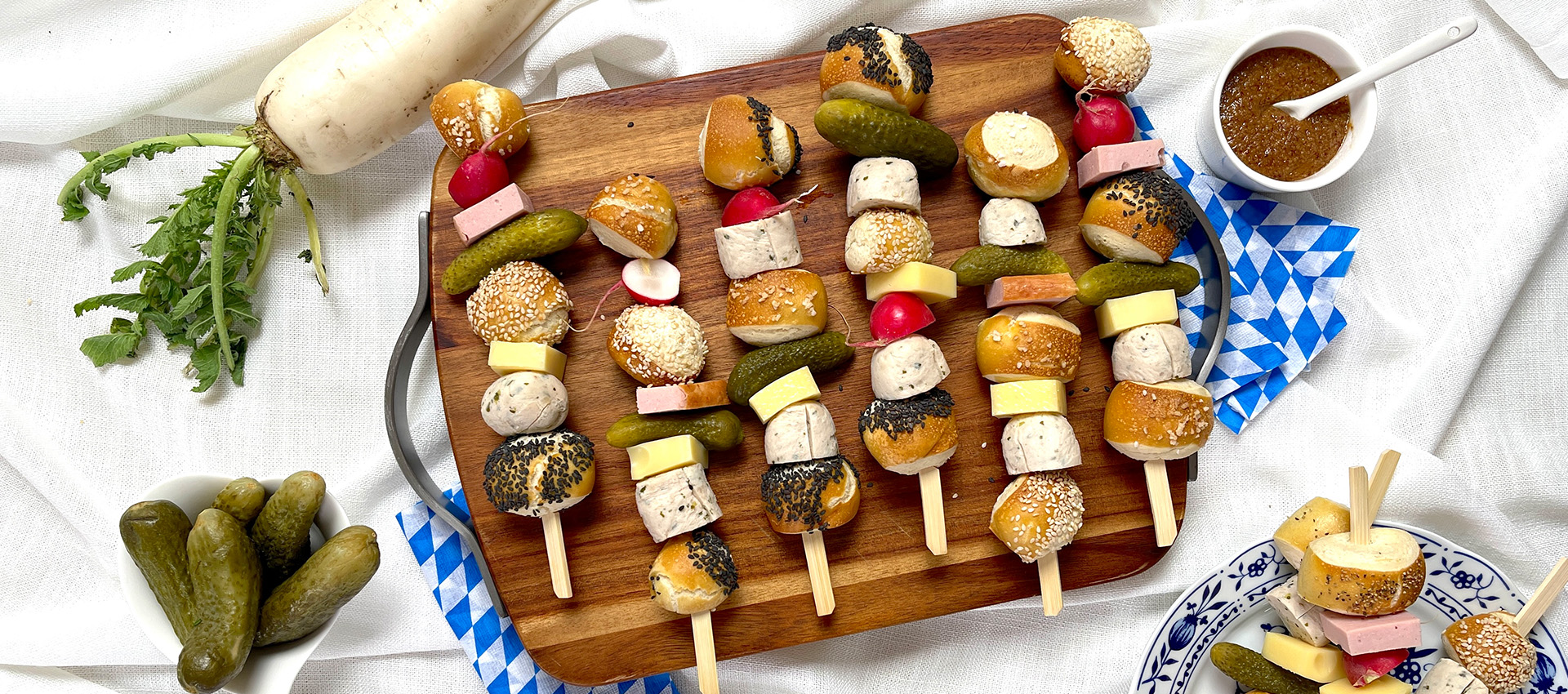 Brotzeit-Spieße