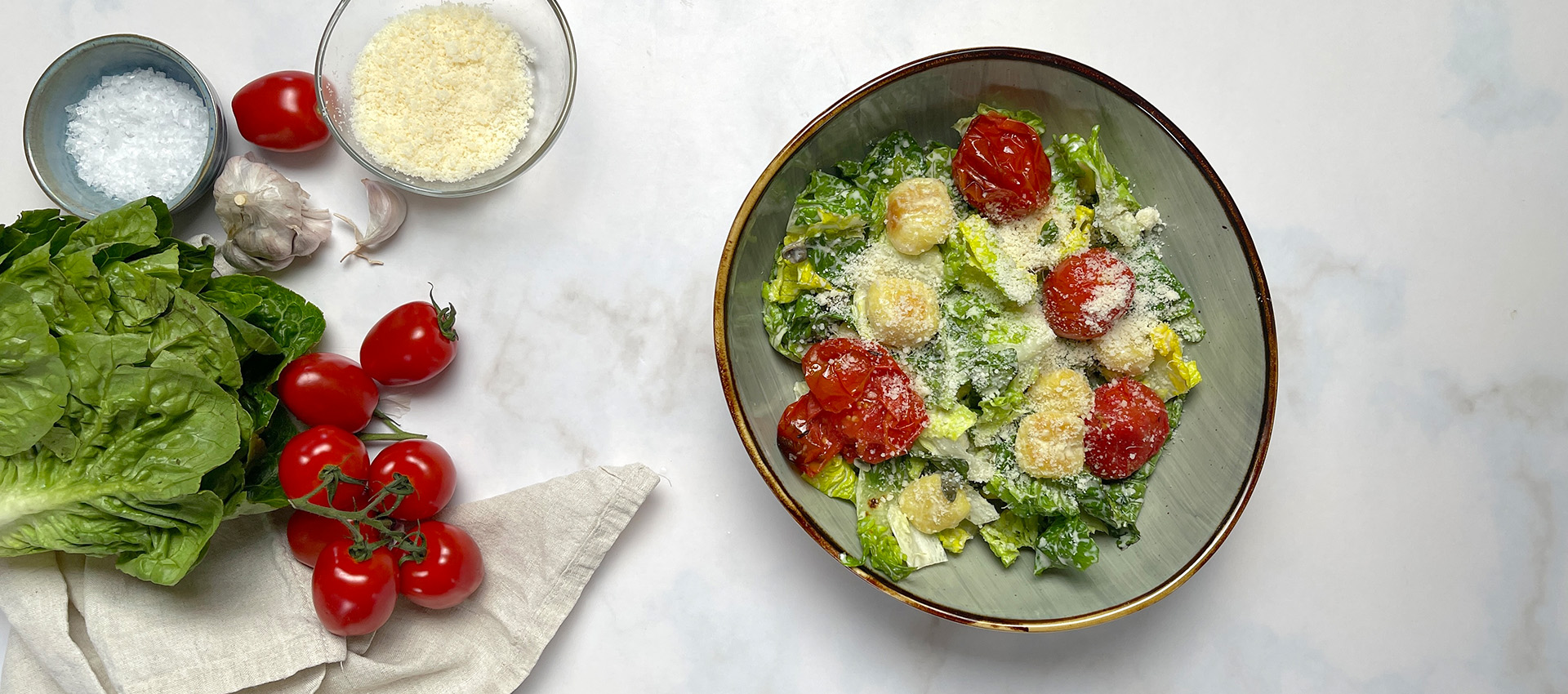 Schneller Caesar Salad