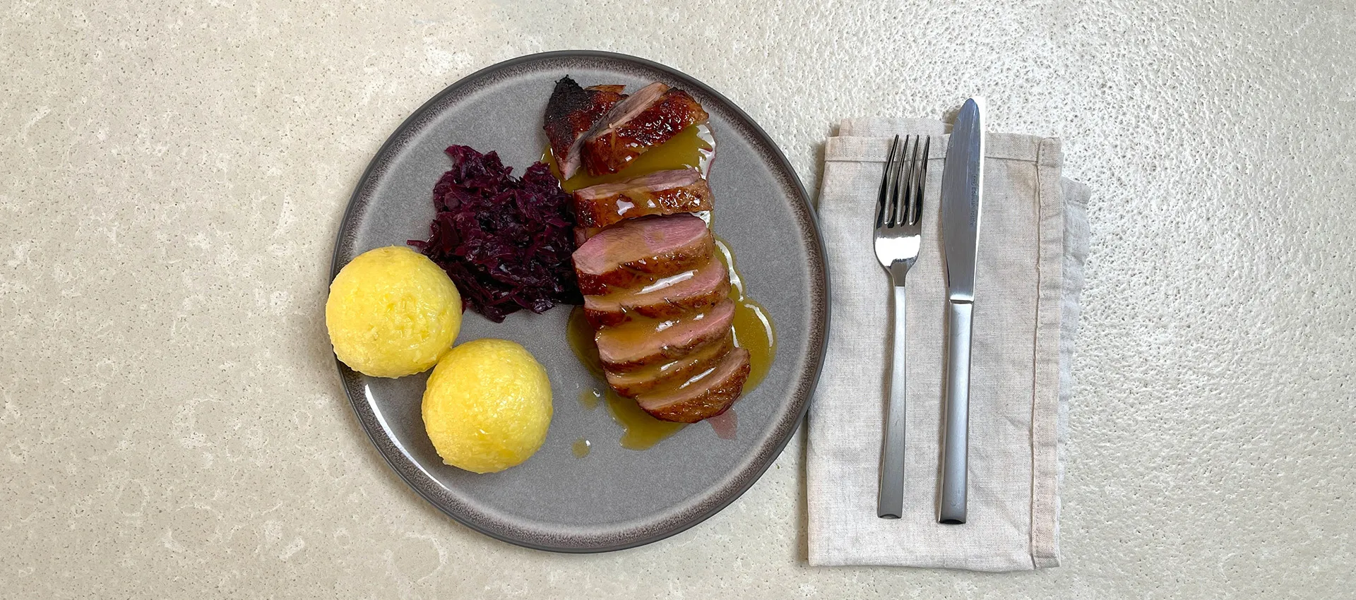 Entenbrust aus dem Airfryer mit Orangensauce