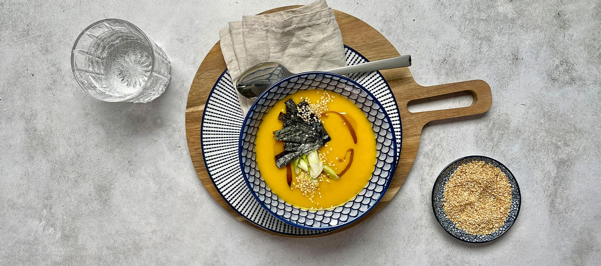 Karotten-Ingwer-Suppe mit Miso