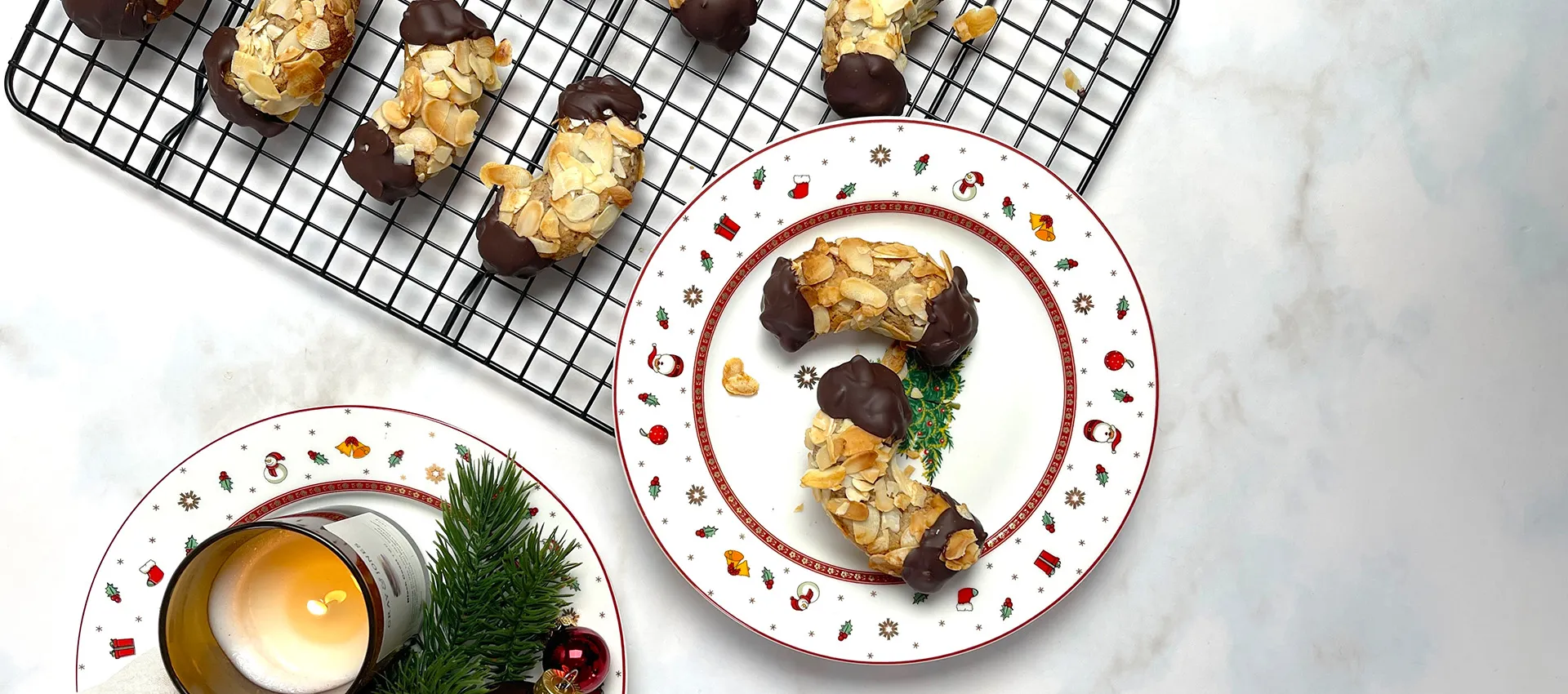 Vegane Mandelhörnchen