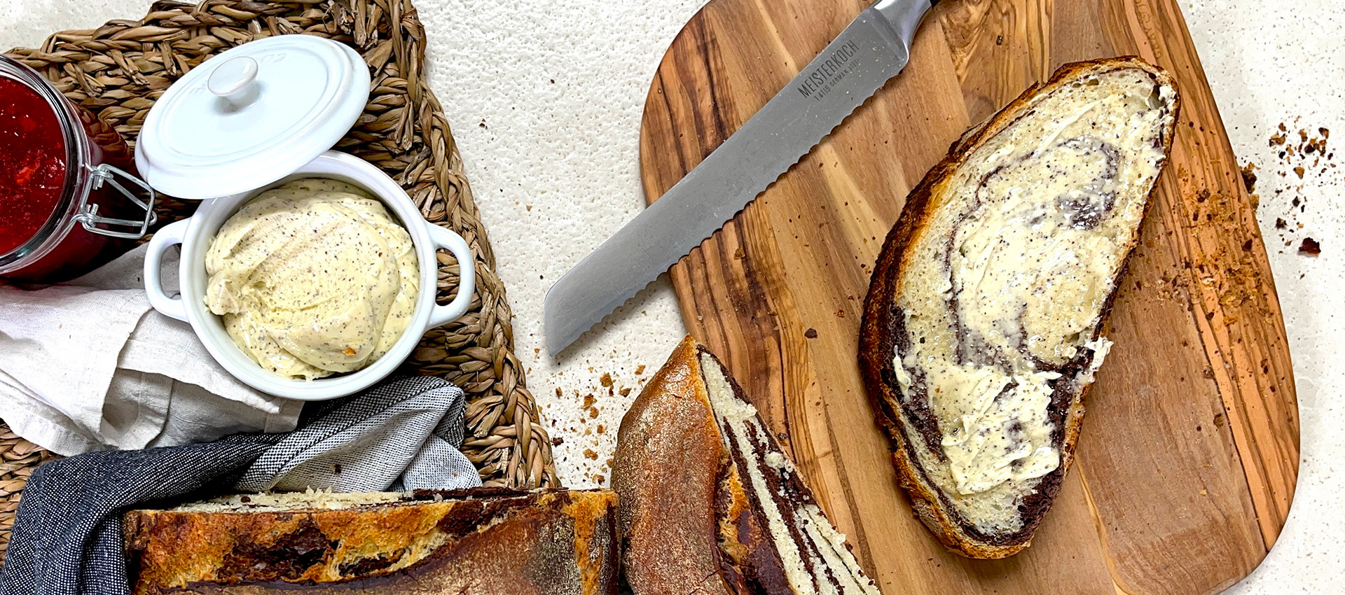 Geschlagene Nussbutter oder auch gebräunte Butter