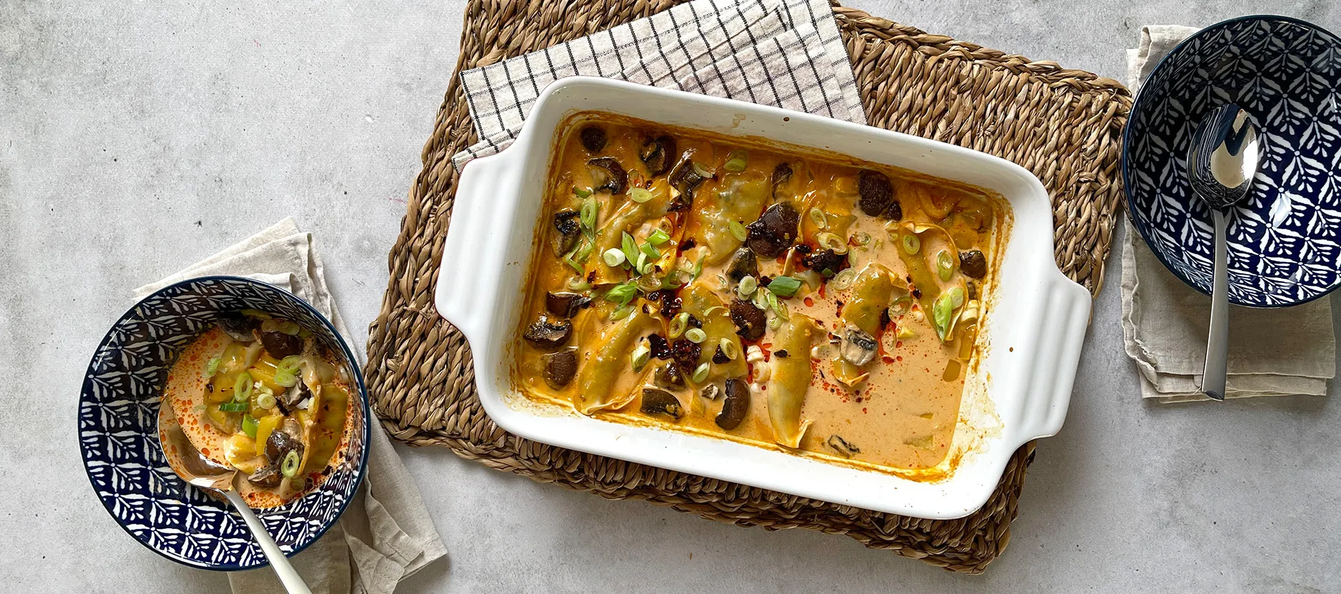 Vegane Ofen-Dumplings