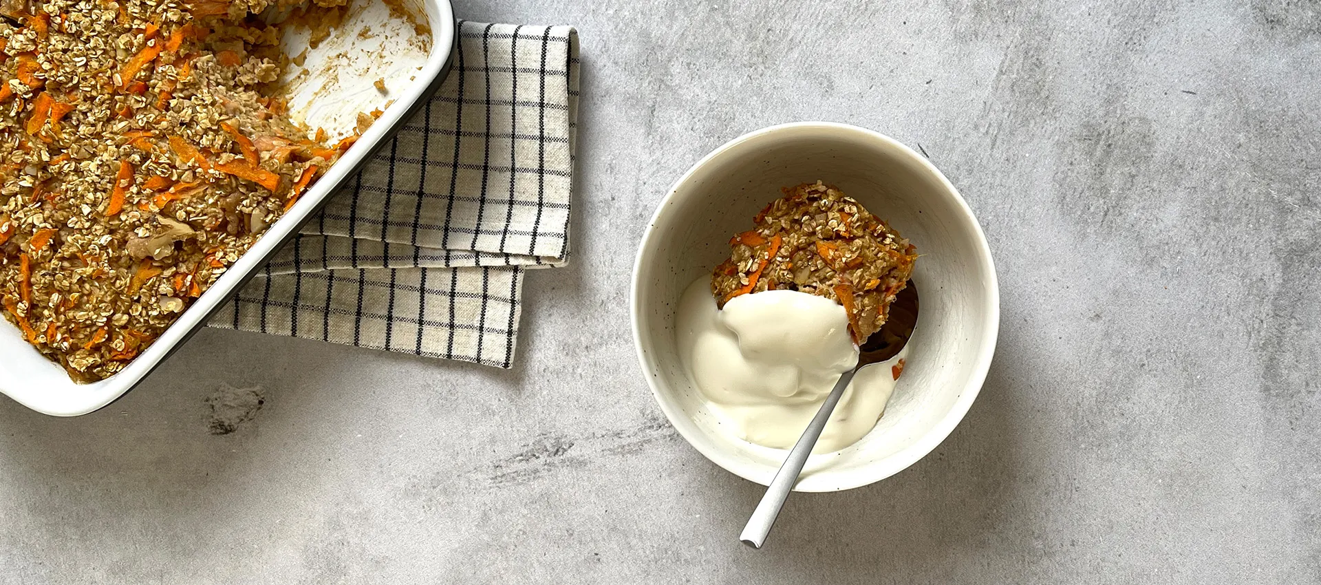 Ofen-Porridge mit Karotten