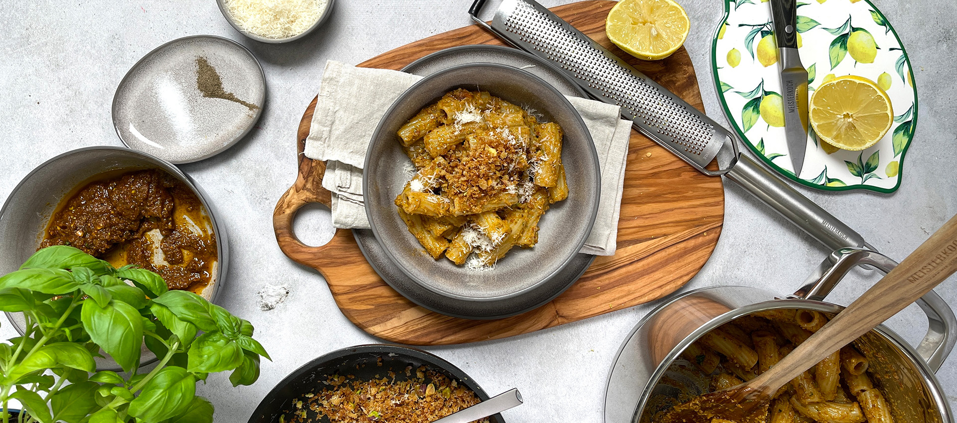 Pasta mit Pistazien-Pesto