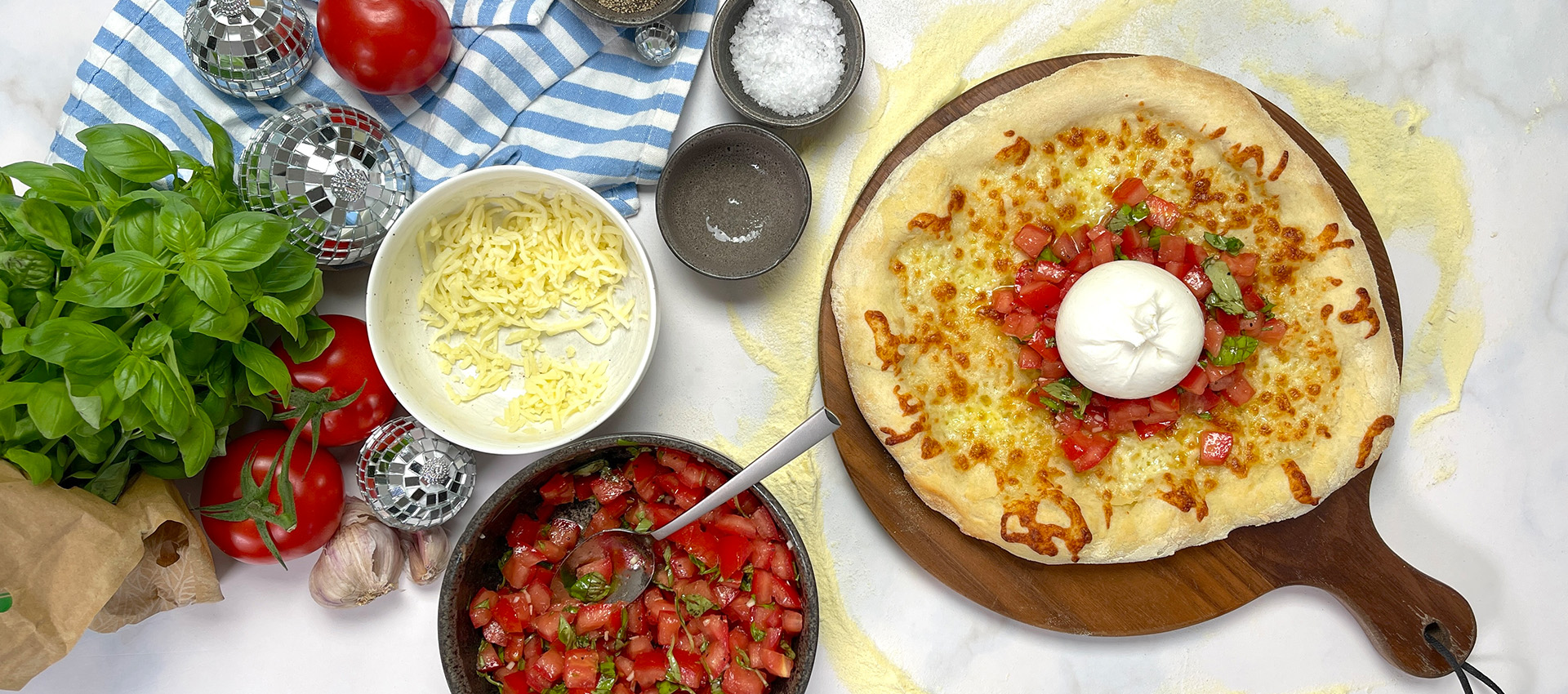 Pizza alla bruschetta