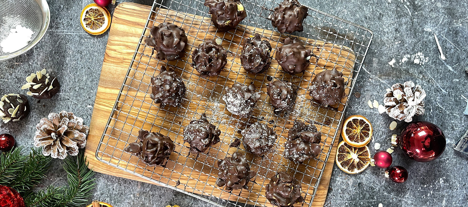 Tannenzapfen Cake Pops