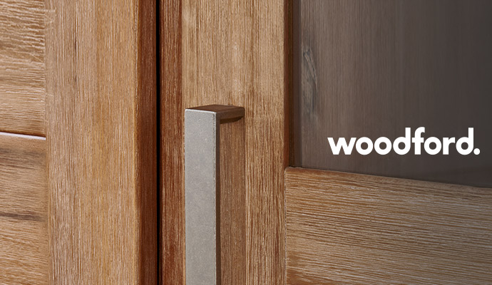 woodford, Nahaufnahme Front und Metallgriff