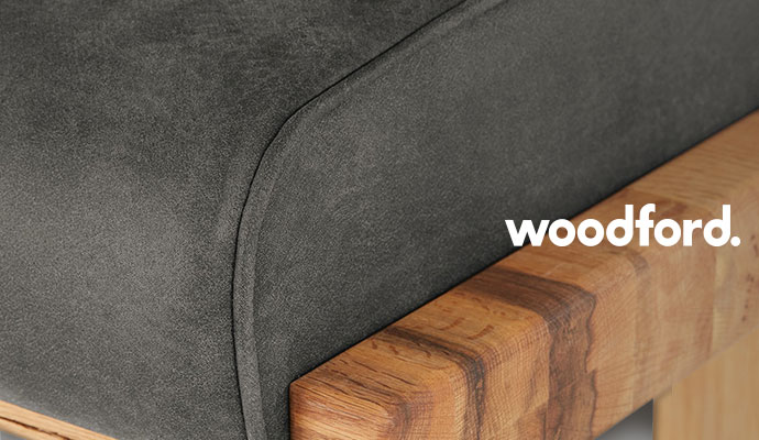 woodford, Nahaufnahme Sitzbank Alina