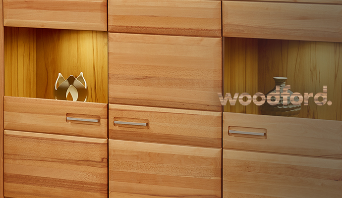 woodford, Nahaufnahme Highboard Dio