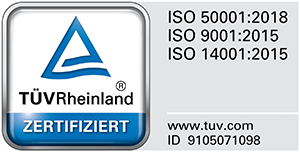 TÜV Rheinland zertifiziert