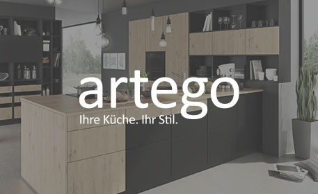 Küchenhersteller artego - Bild von Küche und Markenlogo