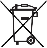 Icon durchgestrichene Mülltonne