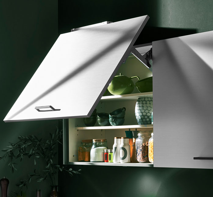 Lift-Klappe eines Oberschrankes