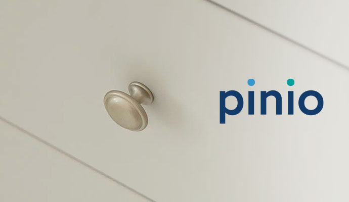 pinio, Detailbild Knopfgriff
